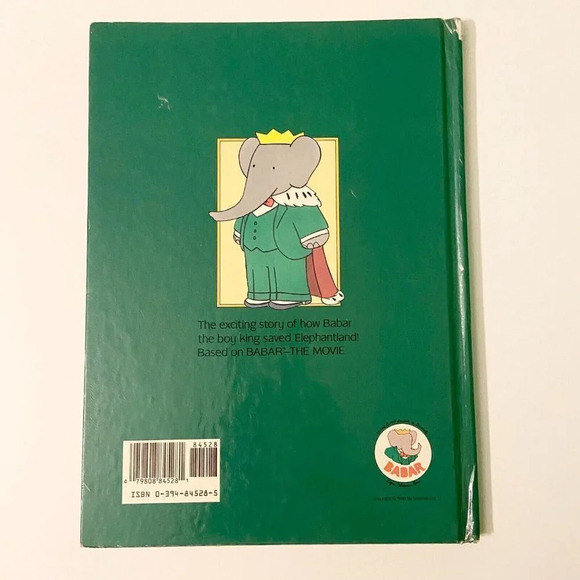 Vintage 1989 Babar The Movie Storybook  by Cathy East Dubowski Random House - Picture 2 of 13